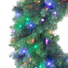 Celebrations Platinum 36 in. D X 0 ft. L LED Prelit Multicolored Mixed Pine Christmas Wreath MPWR-36-WAC6MUA